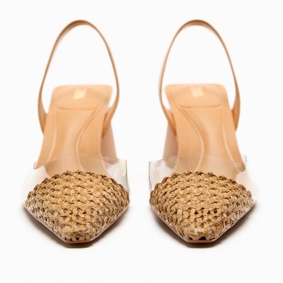 ZARA BLOCK HEEL VINYL TOE SLINGBACKS
MULTI-COLOR - Picture 7 of 7